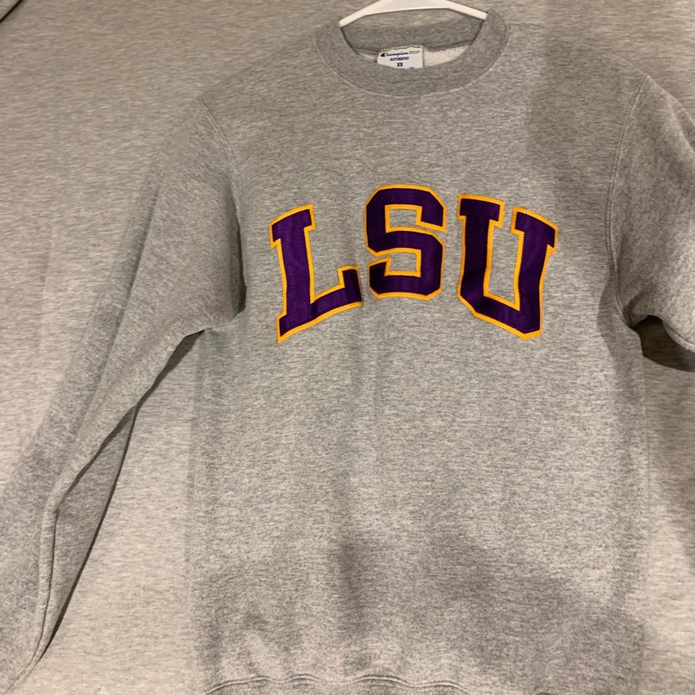 Champion patch LSU sweatshirt